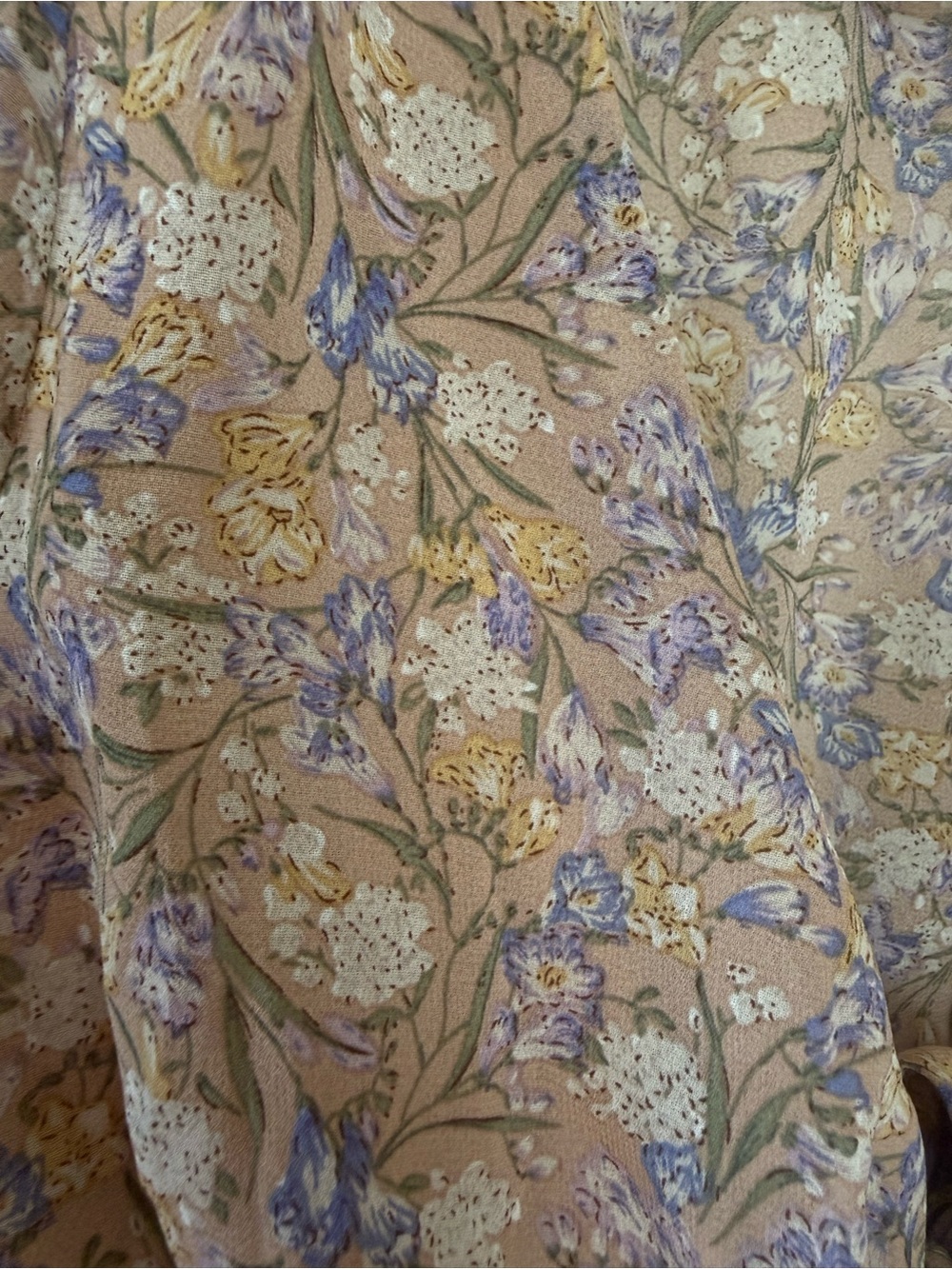 Blush BJ Floral Tie-Front Smocked Mini Dress | Size Small | like new! - Picture 3 of 7